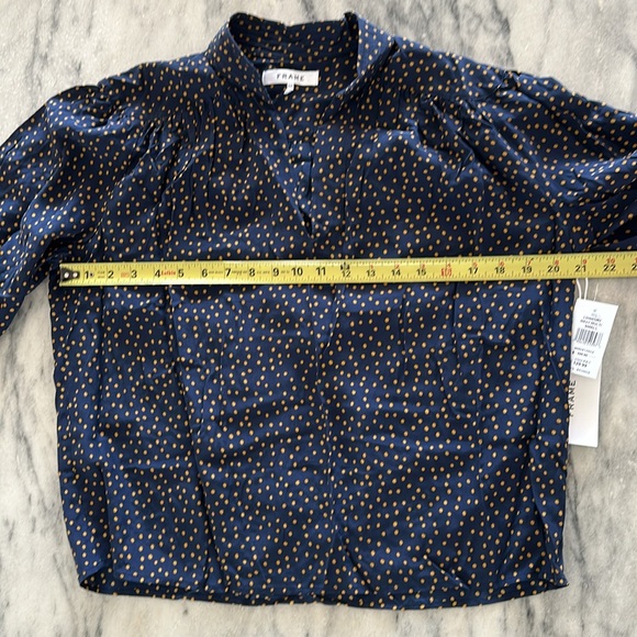 Frame Silk Blouse Cali Polka Dot NWT - Picture 9 of 10